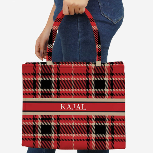 Customized Christmas Theme Box Tote Bag - Uncommongifts.in